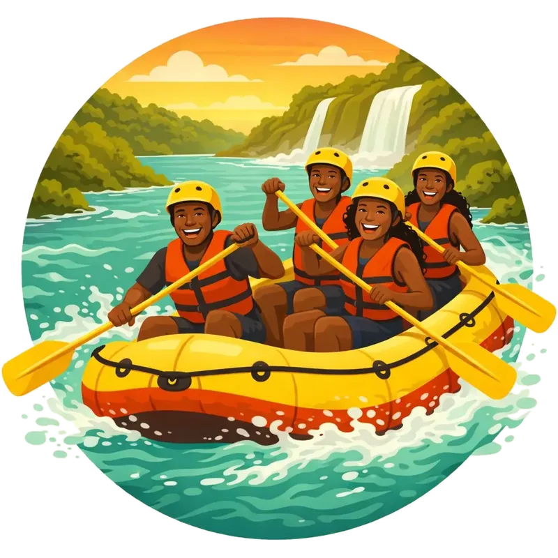 White water rafting on the Nile
